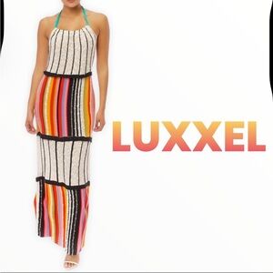 EUC Free People Luxxel Striped Maxi Dress Small